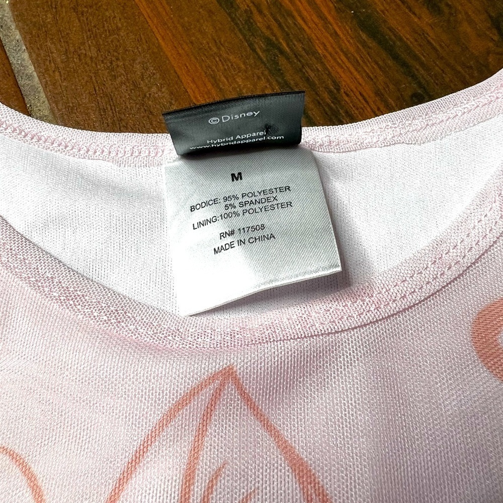 Disney Aristocats Marie Pink Long Sleeve Sheer Top - Picture 4 of 5